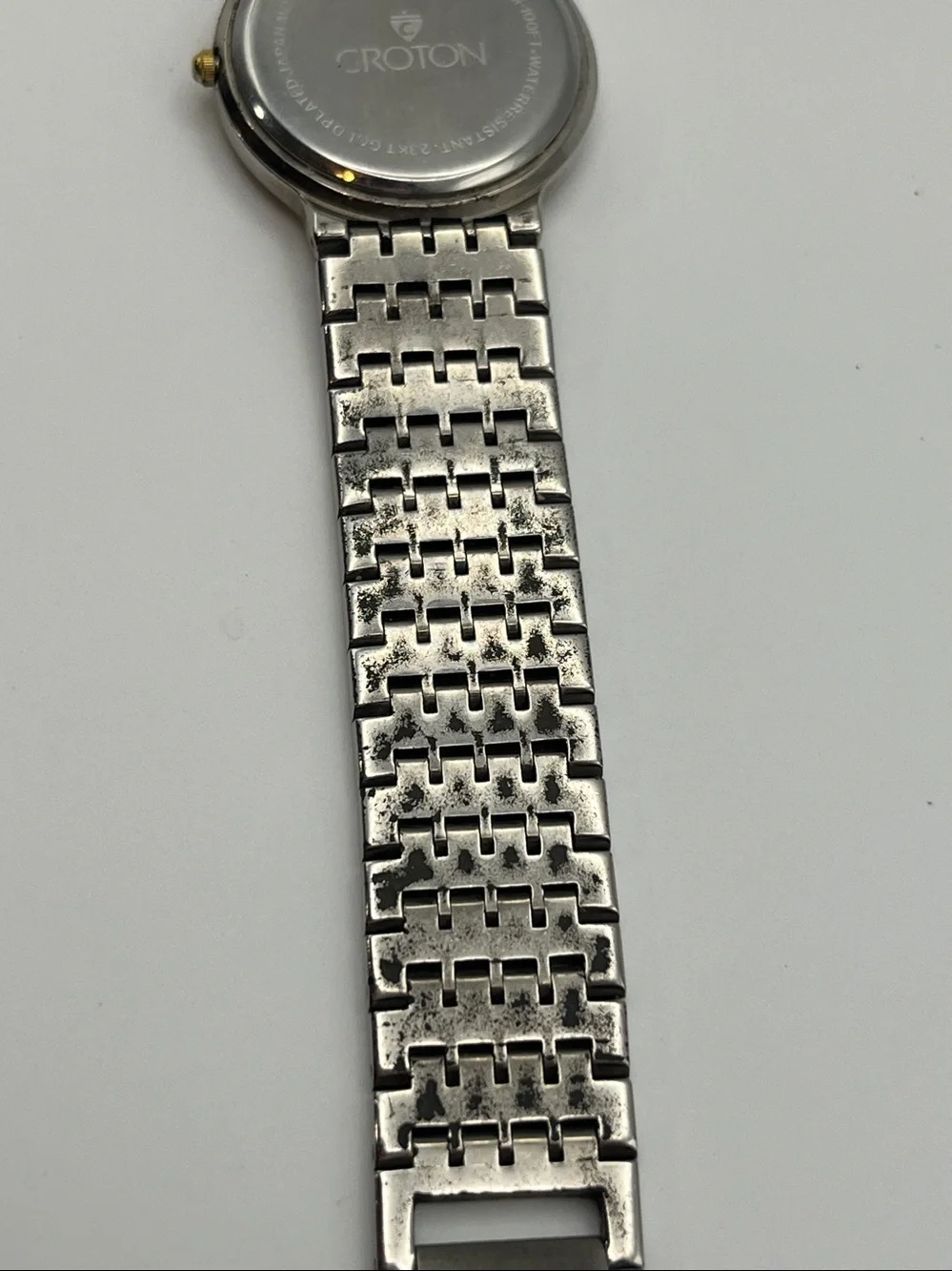 Croton Two-Tone Stainless Steel Watch – Silver & Gold Accents